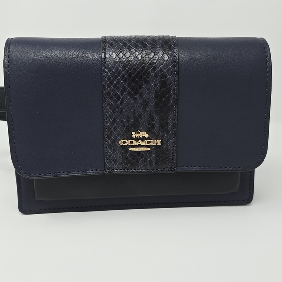 Coach Handbags - Coach RESERVE Navy Blue Belt Bag